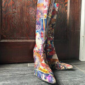 Unknown Maker - Vintage - Size 5.5 - High Heel Boots